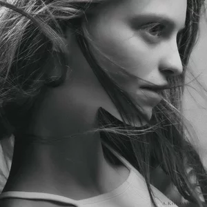Face, Lip, Beauty, Chin, Eyebrow, Black-and-white, Hairstyle