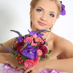 свадебный макияж и стиль, флористика