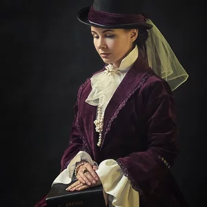 Vintage, 18thcentury, Image, 19thcentury, Costume, Victorian, England, Lady, Tophat, History, Jabot, Hat, Classicstyle, Portrait, Art, Storycostume, винтаж, образ, 18век, 19век, костюм, викторианскаяанглия, леди, история, жабо, шляпа, классическийпортрет