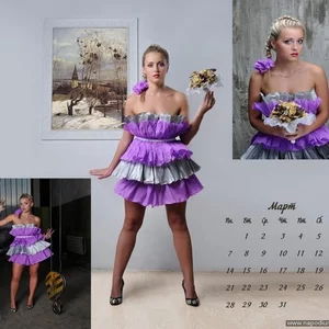 Календарный проект "Paper dress".