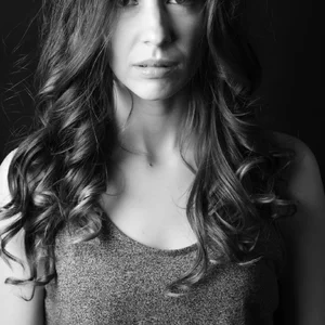 Face, Black, Lip, Beauty, Hairstyle, Black-and-white, Long hair, Eyebrow
