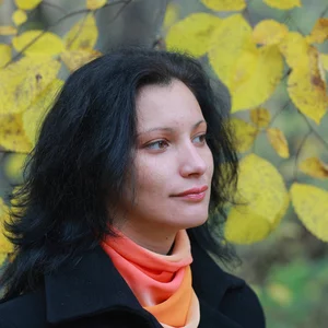 Осень и модель