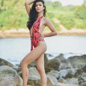 Clothing, Beauty, Model, Leg, Fashion model, Swimwear, Lady, Summer