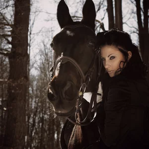 ussia XIX centuries. Horse walk.
