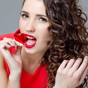 Lady in red