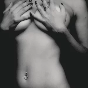 Girl, Nude, Black
