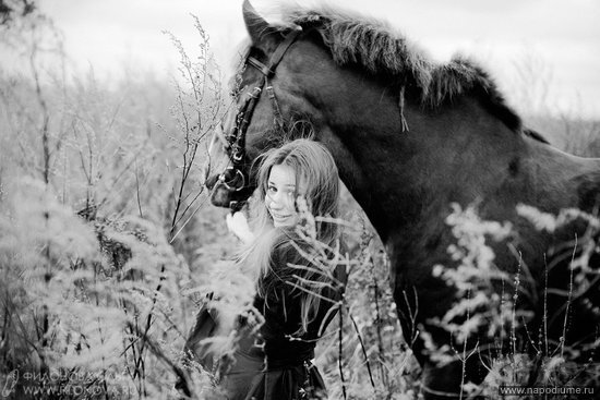 портрет,  лошадь,  животные,  природа,  платье,  Fashion