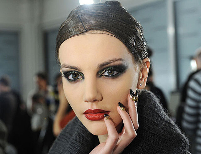 Backstage at The Blonds fall 2012 fashion show during Mercedes-Benz Fashion Week at Milk Studios on February 15, 2012 in New York City.