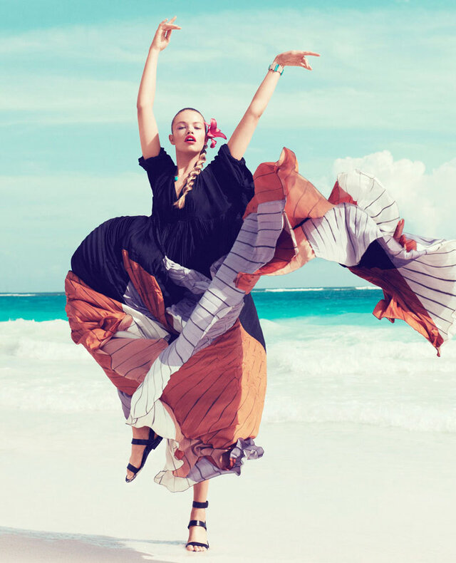 Hailey Clauson photographed by Paola Kudacki for Harper’s Bazaar, March 2012