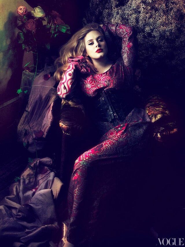 Adele for Vogue March 2012, photographed by Mert Alas & Marcus Piggott
