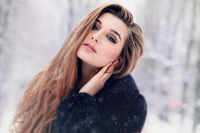 Photoshoot, Winter, Snow, Model, Makeup, Artist, визажист, киев