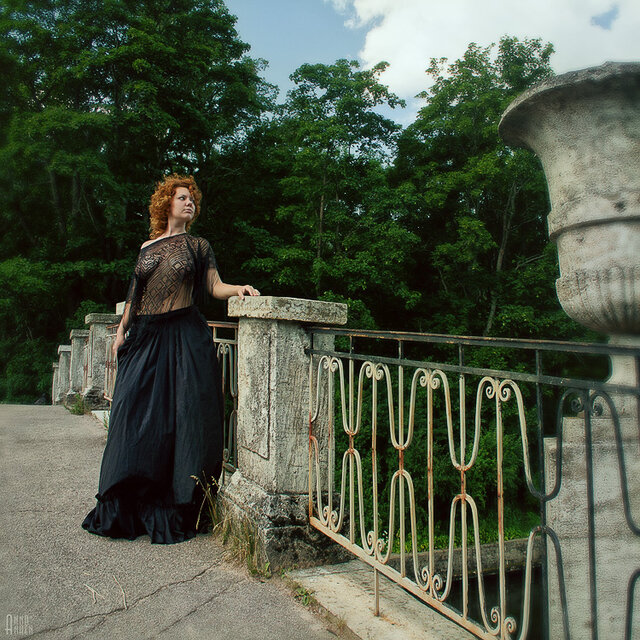 Erotic, Outdoor, Woman, Plenair, Art, Royal, Anna Anhen, Square, Summer, Ginger