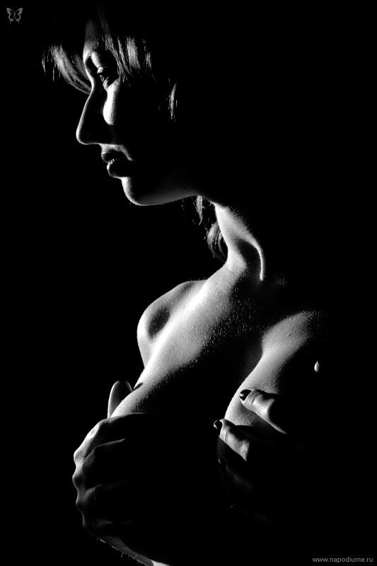 Retro,  Black,  White,  Nudity,  Classic,  Woman,  Topless