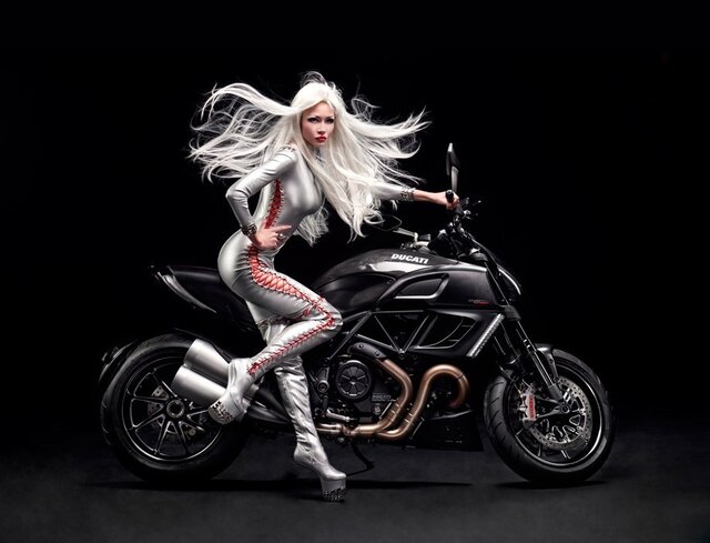 Ducati Kiev Poster, Ducati Diavel, мисс мото года, Elvis D'nkey