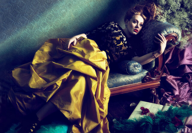 Adele for Vogue March 2012, photographed by Mert Alas & Marcus Piggott
