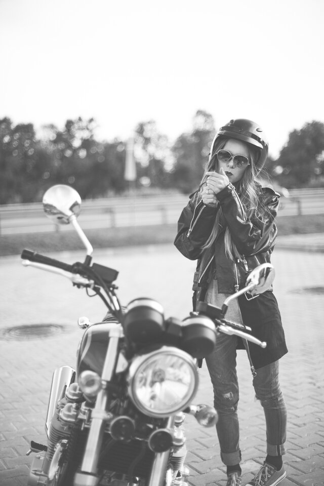 Honda, Girl, мотоцикл, Streetstyle, фешн, бьюти