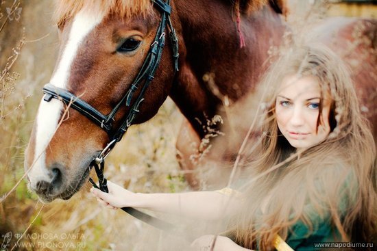 портрет,  лошадь,  животные,  природа,  платье,  Fashion