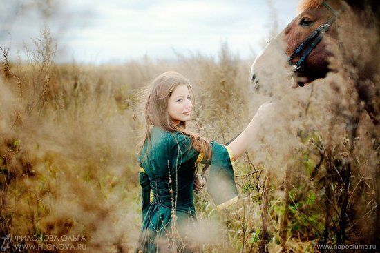 портрет,  лошадь,  животные,  природа,  платье,  Fashion