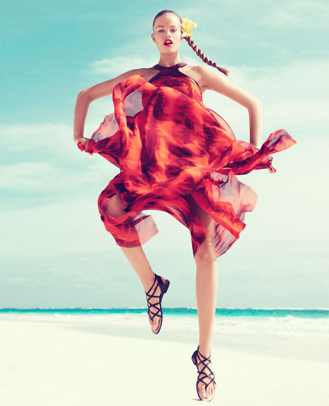 Hailey Clauson photographed by Paola Kudacki for Harper’s Bazaar, March 2012