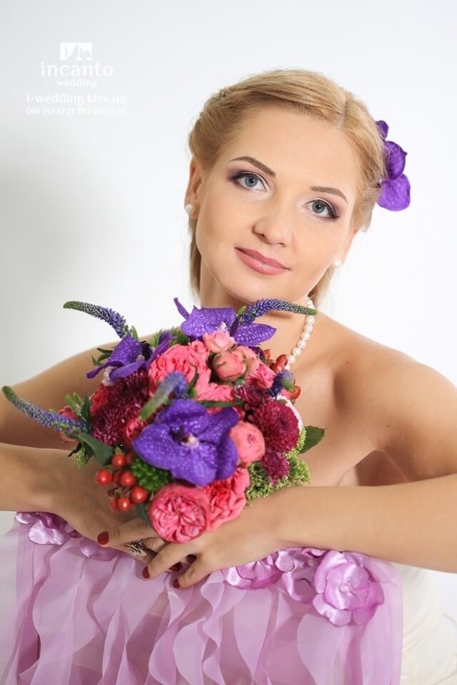 свадебный макияж и стиль, флористика