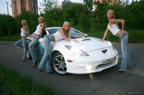 авто,  девушка