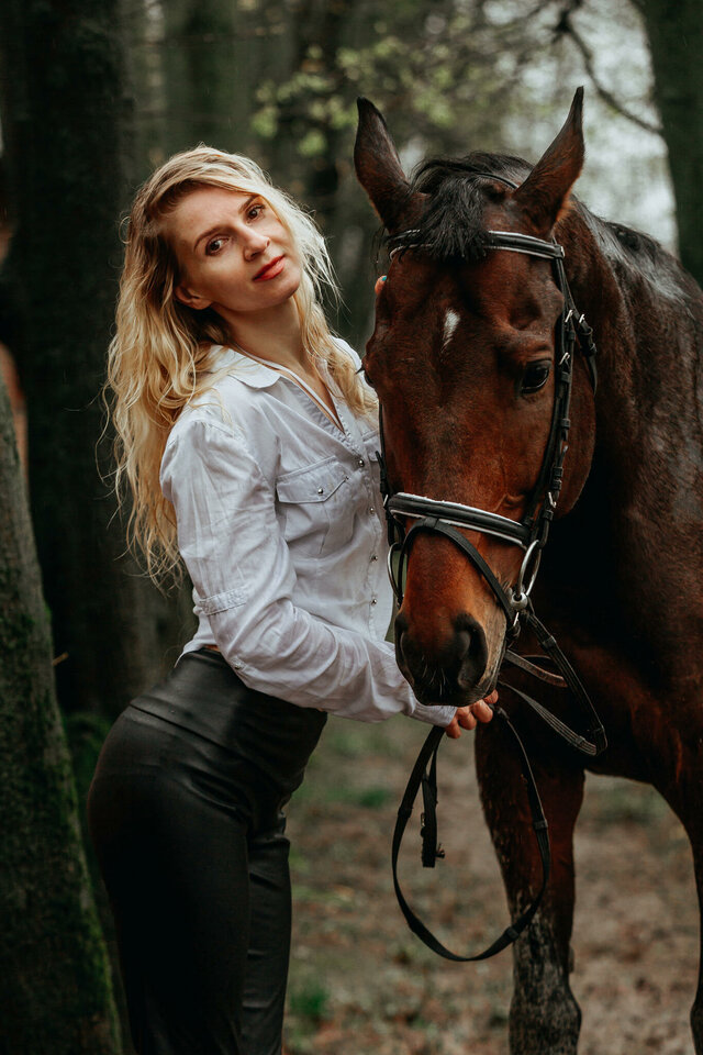 Horse, Fashion, Horse, Model, With, Horse