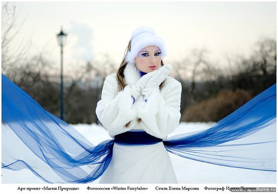 зима,  портрет,  зимняя фотосессия,  невеста