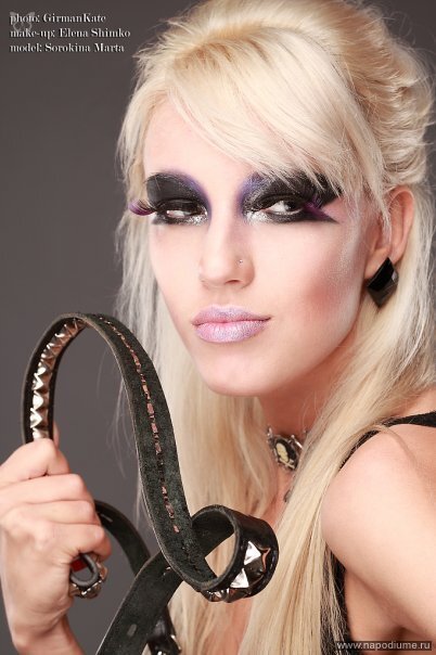 Blond Girl,  Creative Makeup,  Trash Fashion,  Fashion,  блондинка,  креативный макияж,  трэш 