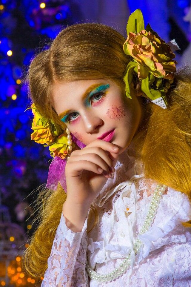 рождество, праздник, девочка, Model, причёска, макияж