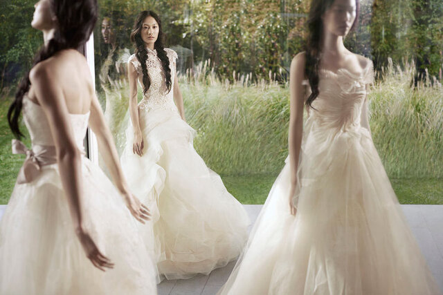 Vera Wang Spring/Summer 2012, Shu Pei & Tian Yi by Carter Smith.