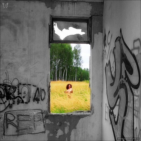 А из нашего окошка..