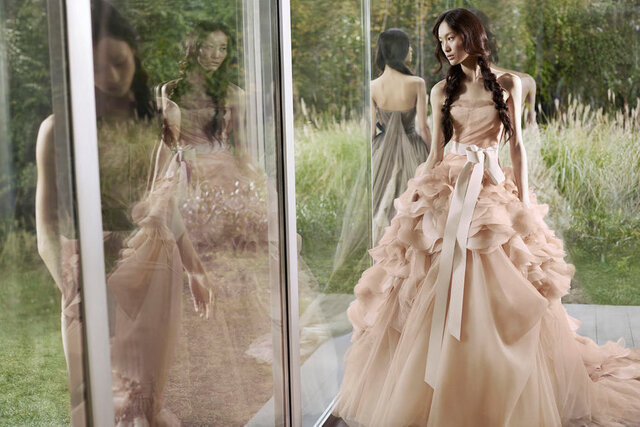 Vera Wang Spring/Summer 2012, Shu Pei & Tian Yi by Carter Smith.