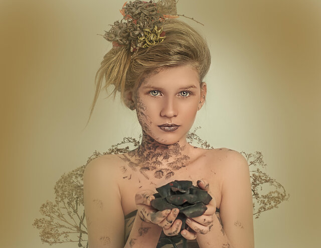 образ, осень, Model, макияж, причёска, девочка, ребёнок