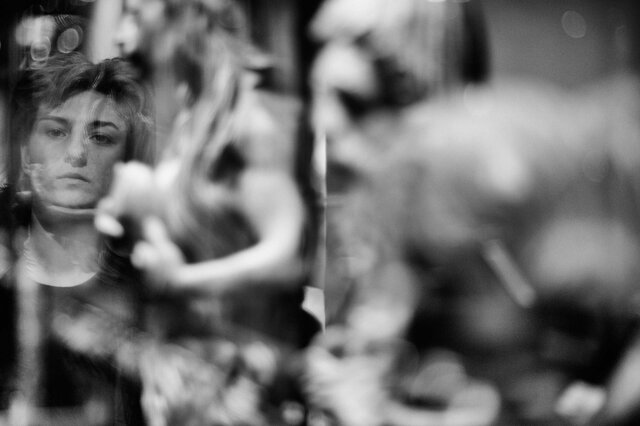 Model, Girl, Museum, Black, And, White