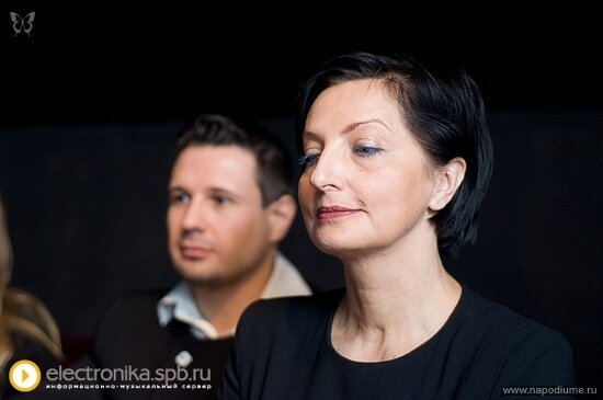 Ирина Ашкинадзе - основатель и продюсер Недели моды pret-a-porter в Санкт-Петербурге «Дефиле на Неве» и Евгений Майский – радиопродюсер