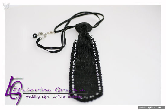 колье,  бисер,  украшения,  Handmade,  галстук
