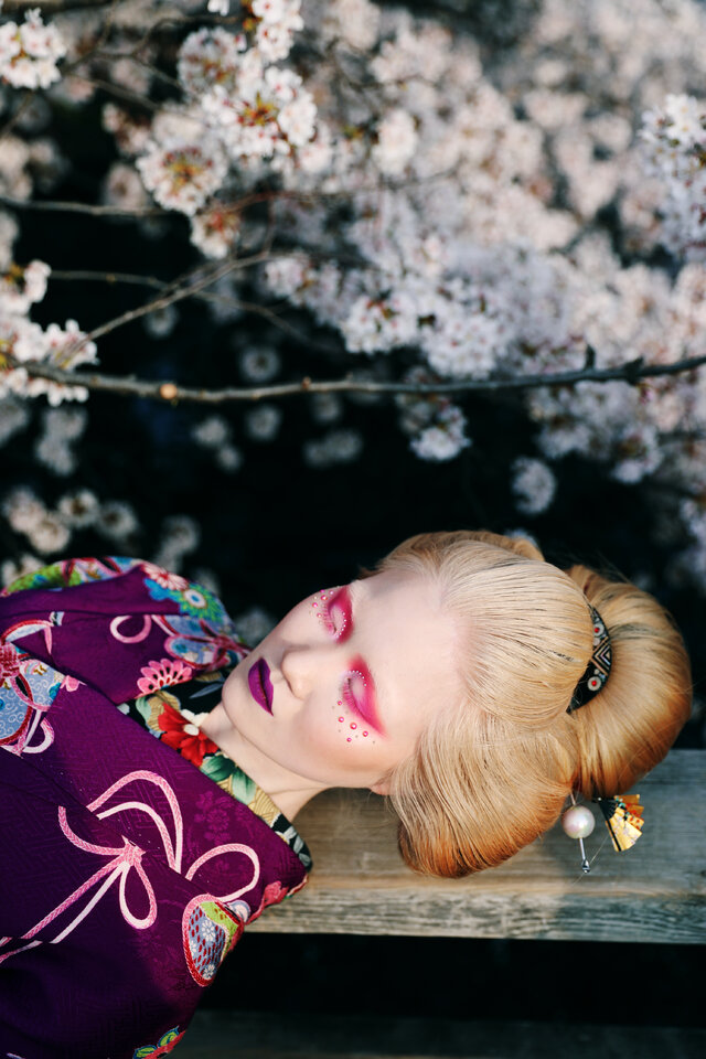 Helen, Froloe, Japan, Tokyo, Geisha, Fashion, Kimono, Sakura, Spring