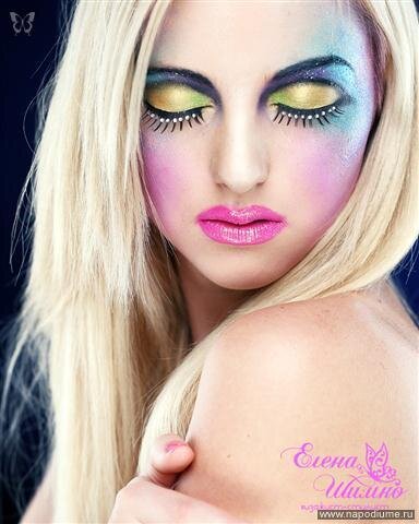 Barbie,  Blond,  Makeup,  Creative Makeup,  Colorful Makeup,  барби,  блондинка,  креативный макияж