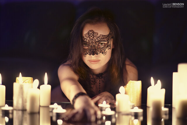 Mask and candles