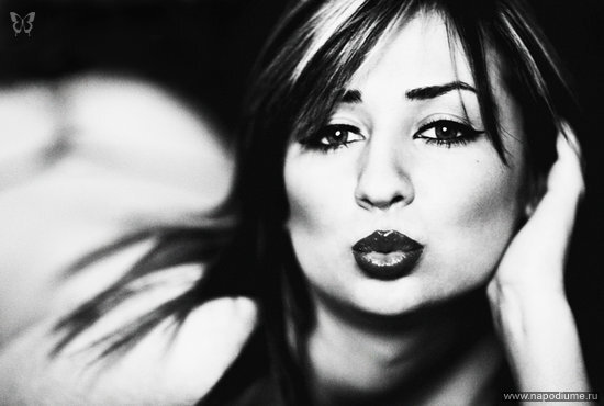 Kiss,  Woman,  Russian,  Retro,  Black,  White