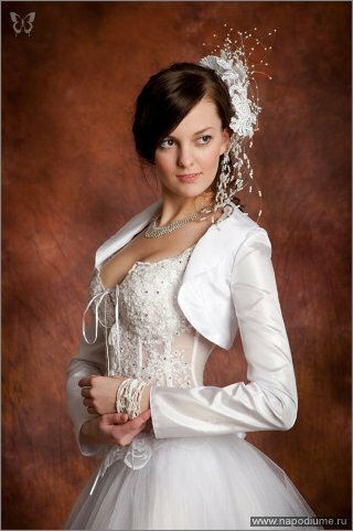 невеста,  портрет,  свадебное платье
