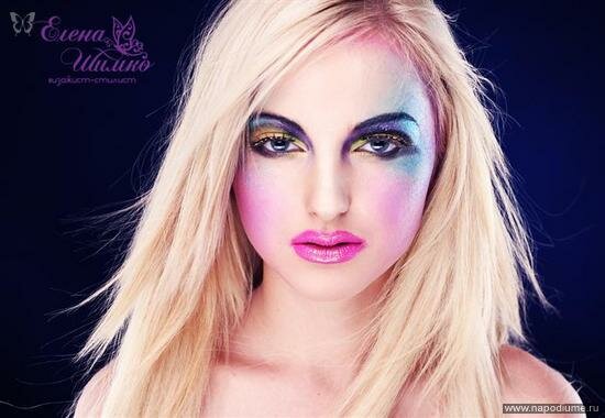 Barbie,  Blond,  Makeup,  Creative Makeup,  Colorful Makeup,  барби,  блондинка,  креативный макияж