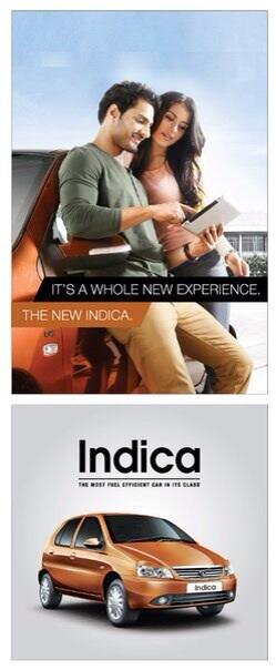 Advertising Campaign The new car " Tata Indica "