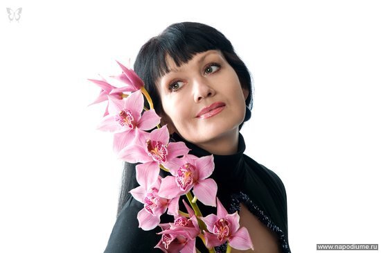 Верещагина Н. с архидеей 15.04.10г.