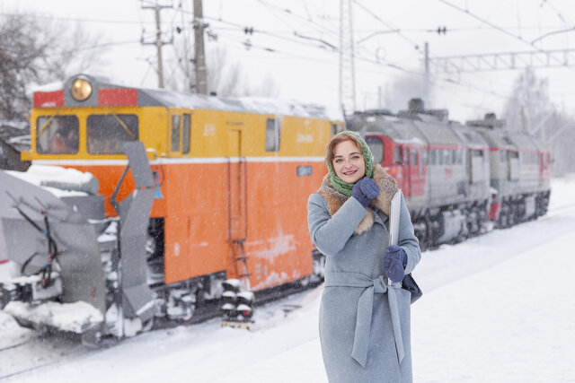 на перроне