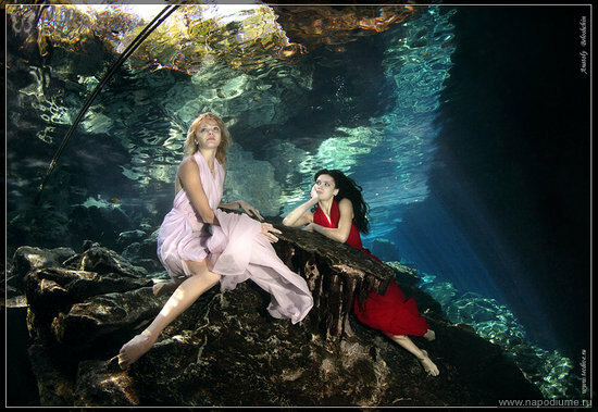 Nude,  Fashion,  Underwater,  Photo,  Cave,   Anatoly,  Beloshchin 