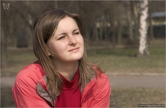 портрет,  девушка. пленер