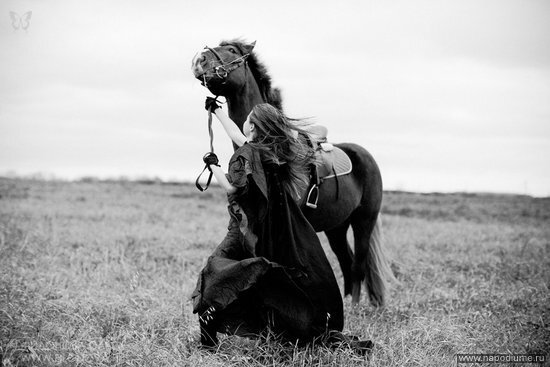 портрет,  лошадь,  животные,  природа,  платье,  Fashion