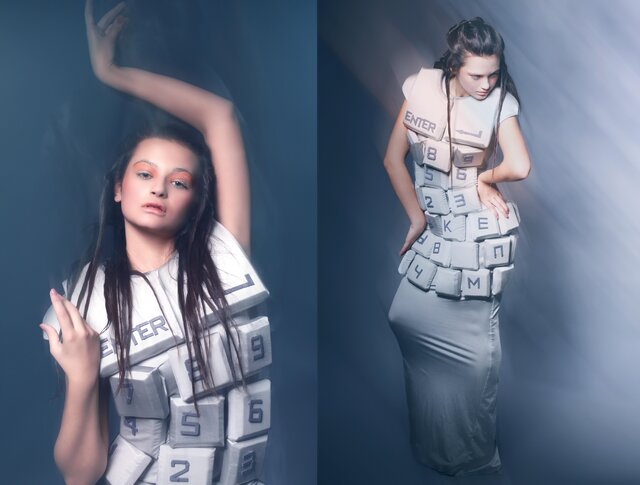 дизайнер Елена Босик; фотограф Victoria Art; модель Кристина Джаши; Make-Up/Hair Yuliya Malyuk