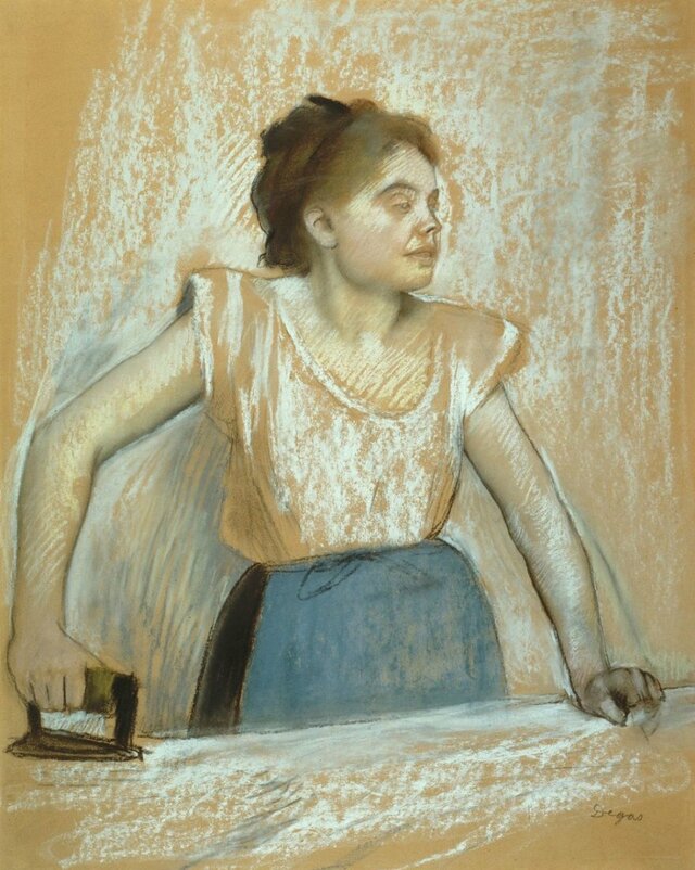 ГладильщицаЭдгар Дега 1869, 74×61 см